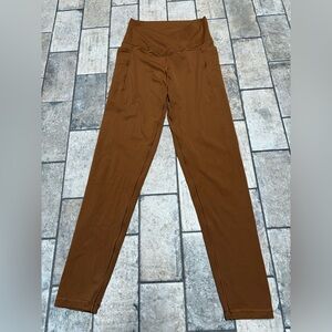 Aerie Offline Brown High-Waisted Crossover Leggings